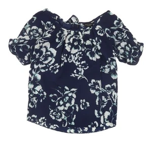 Dorothy Perkins Women's Blue Floral Blouse Size 10 - Picture 1 of 12