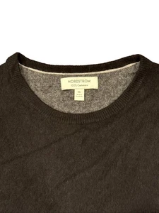 Nordstrom 100% Kaschmir Rundhals Pullover Sweater Herren Gr. XL Schwarz Kaviar Neu - Bild 1 von 3
