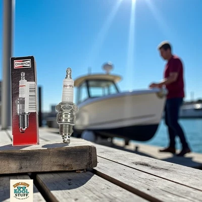 Champion Spark Plugs QL77JC4 Copper Plus Set of 6 #828 Marine Boat New in Box - Image 1 of 4