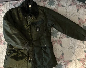 Abrigo Chaqueta RefrigiWear Para Hombres De Colección XL Verde Cuello de Piel Sintética Trabajo Invierno EE. UU. - Imagen 1 de 10