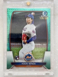 2023 Topps Bowman Chrome Mega Kodai Senga Teal Mojo Rookie /225 RC Mets LGM - Photo 1/2