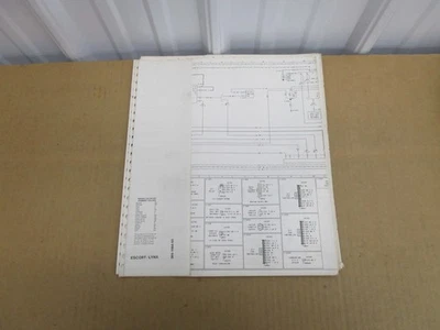 Ford Escort Mercury Lynx 1983 diagrama de cableado hoja manual de servicio Foto 1 de 3