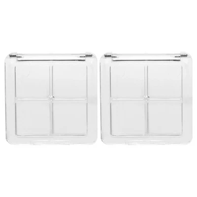  2 PCS Tavolozza Di Ombretti Da Viaggio Vassoio Per Tavolozze Trucco - Image 1 of 4