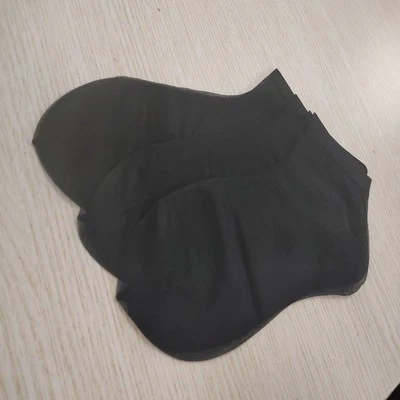 Sofisticados calcetines elásticos de nailon transparente 3 pares de calcetines tobilleros de malla transparente Foto 1 de 4