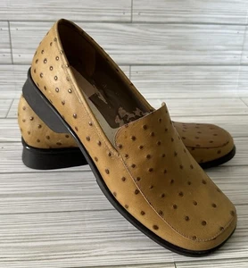 Mocassini vintage anni 90 Nine West struzzo marrone taglia 8,5 usati in ottime condizioni - Foto 1 di 10