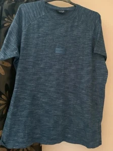 Mens Mackenzie random blue t-shirt round neckline short sleeves size XXL - Picture 1 of 8