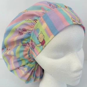 Winnie the Pooh Print Size Large Medical Bouffant Scrub Cap Surgery Hat - Picture 1 of 5