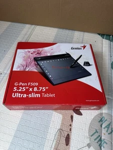 Genius G-Pen F509 5.25’’x8.75’’Ultra-Slim Tablet & Pen NEW!!! - Picture 1 of 3