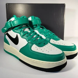 Nike Air Force 1 Mid '07 L8 Blanco/Negro/Verde Estadio Talla 13 - Imagen 1 de 9