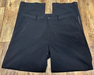 Under Armour Golf Pants Black Tag 34 Meas 35/31 Stretch Straight Leg - Picture 1 of 2