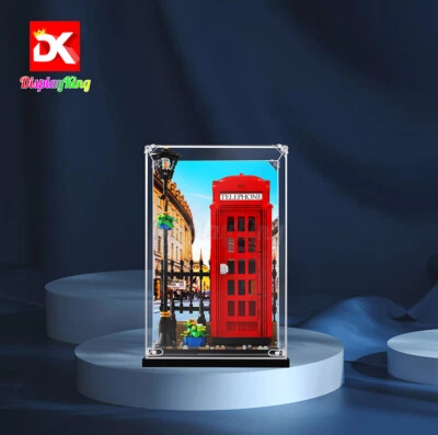 Display King - Display case with screw for Lego Red London Telephone Box 21347 - Image 1 of 4