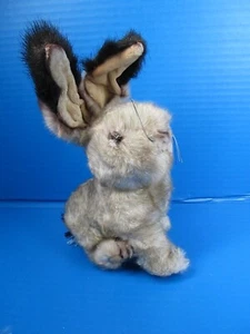 VTG Walmart Brown Plush Bunny Rabbit Sitting Poseable Ears 10" Realistic - Picture 1 of 9