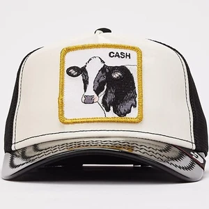 Goorin Animal Farm Trucker Baseball Snapback Hat Cap Squeaky Cag Cow White - Picture 1 of 5