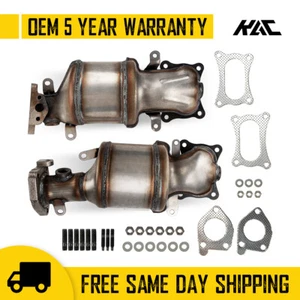 Pair Manifolds Catalytic Converters For Honda Accord 3.5L 2008-2012 Acura 09-17 - Picture 1 of 12