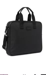Ted Baker London Seter Nylon Document Bag Tote Briefcase in Black NWT - Picture 1 of 4