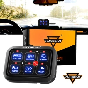 Panel de interruptor de 6 velocidades AUXBEAM ENCENDIDO-APAGADO REGULABLE PARA Jeep Wrangler JL Gladiator JT - Imagen 1 de 12