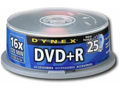 DYNEX~DVD-R~25 Discs Record Data & Video~16x~120 Min~4.7GB/4,7Go~BRAND NEW - Image 1 of 4