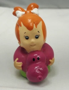 Vintage 1991 Flintstones PebblesRubber Bath Toy Figure Dennys - Picture 1 of 9