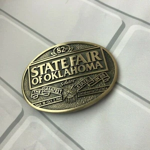 Belt Buckle 82nd State Fair of Oklahoma 1988 number 808 - Picture 1 of 8