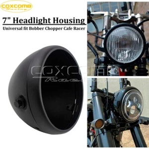 Motorcycle 7" Head Light Lamp Bulb Bucket Housing Fits for Heritage Fatboy Dyna - Picture 1 of 9