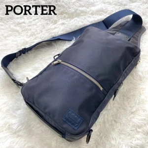 Porter / Lift One Shoulder Bag Yoshida Bag Made In Japan navy - Picture 1 of 11