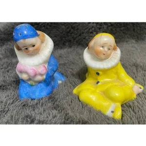 Salero y pimentero vintage arlequín payaso - Imagen 1 de 4