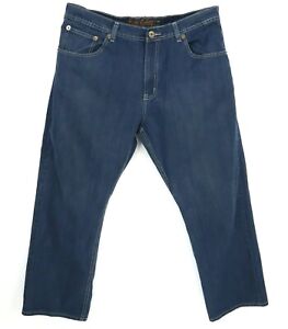 Jeans Colony Jeans Mens Size 42 Blue Cotton Blend Straight Leg Unique Pockets