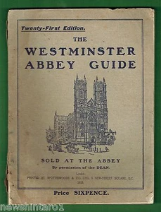 #T47.  1915  WESTMINSTER  ABBEY GUIDE BOOK - Bild 1 von 3