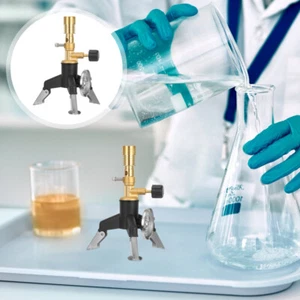Bunsen Burner Brass Bunsen Burner Multifunctional And Portable Laboratory - Picture 1 of 12