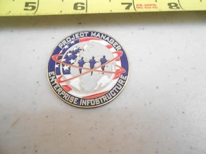RARE PROJECT MANAGER ENTERPRISE INFOSTRUCTURE USAF ARMY MILITARY CHALLENGE COIN - Picture 1 of 4