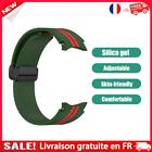 Watch Strap Band for Galaxy Watch5/5 Pro/4/4 Classic (Army Green Red)