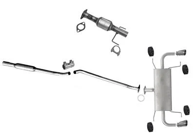 Catalytic Converter Muffler Resonator Pipe For 14-2016 Mazda 6 2.5L Chrome Tips - Image 1 of 4