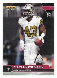 2017 Panini Instant NFL All-Rookie Team Marcus Williams Card - 1 of 300