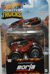 NEW 2021 HOT WHEELS MONSTER TRUCKS CAMARO BORLA 5/5 - Picture 1 of 9
