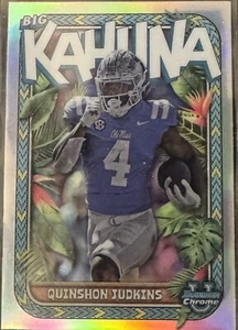 2023 Bowman Chrome U Football Color, #ed, Refractors, Auto, Kahuna, Pick Player - Picture 1 of 61