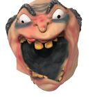 Vtg 90's Easter Unlimited SCREAMING Angry Bald Old Man HALLOWEEN MASK Costume