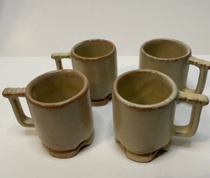 Frankoma Desert Gold Demitasse Expresso Coffee Cups Set of 4 - Picture 1 of 5
