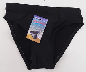 Costume da bagno nero tinta unita - poliestere + spandex taglia 110-116 - Foto 1 di 5