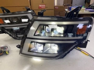 Full LED headlights for 2009- 2021 year Montero Pajero V93 Sport LED front lamps - Picture 1 of 12