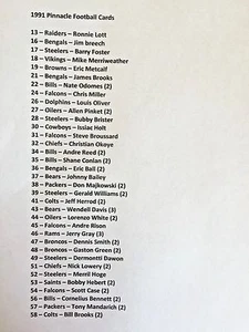 1991 PINNACLE BASEBALL CARDS 153 TOTAL PICK YOUR TEAM OR FILL IN COLLECTION - Picture 1 of 3