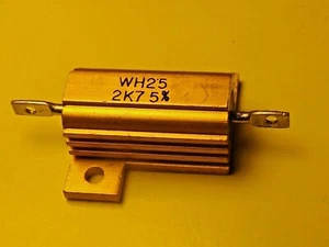 RESISTOR 25W 5% 2k7 WH25 2K7 conduction cooled resistor - Picture 1 of 6