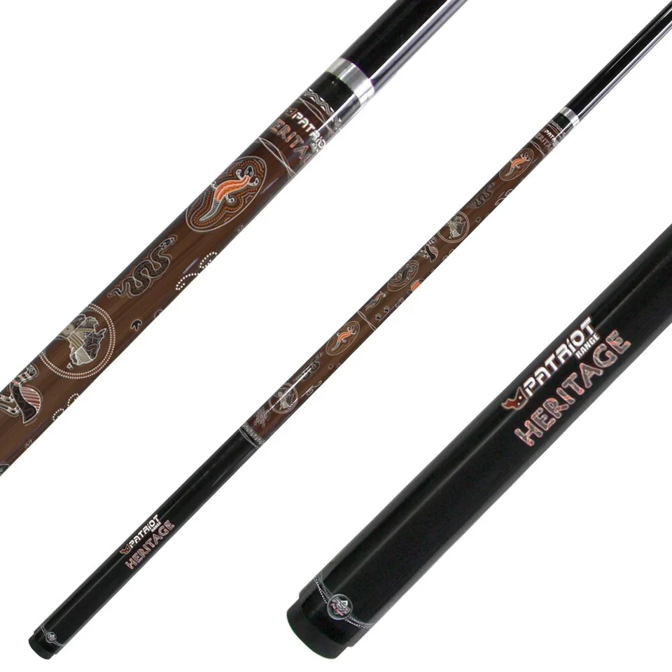 Patriot Heritage Aboriginal Art Wooden Pool Snooker Billiard Cue Christmas Gift
