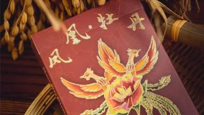 MURPHY'S MAGIC SUPPLIES, INC. Phönix und Pfingstrose (rot) Spielkarten von Bacon Playing Card Company, Sammlerstück