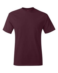 Hanes Mens Comfort T-Shirt Heavyweight 100% Cotton Plain Basic Tee 5250