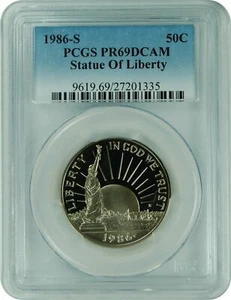 1986-S PCGS PR69DCAM Statue of Liberty Commemorative Half Dollar (New PCGS Label - Picture 1 of 1
