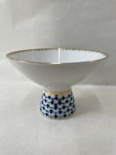Imperial Porcelain Plate Bowl Blue Lomonosov