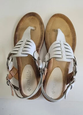 Patrizia by spring step White Sandles Size 36 Or 5.5 - Image 1 of 4
