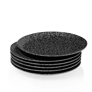 Ceramic Dinner Plates Set Of 6 10 Inch Round Plates For Steak Pasta Salad Pizza - Picture 1 of 7