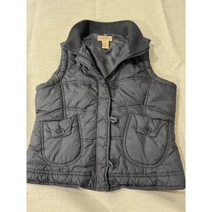 Paris Blues quilted puffer vest black puffy - Picture 1 of 6