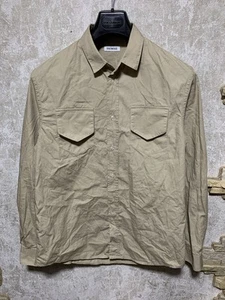 Camisa De Colección Dirk Bikkembergs Militar Bolsillos Botones Talla 41 - Imagen 1 de 16